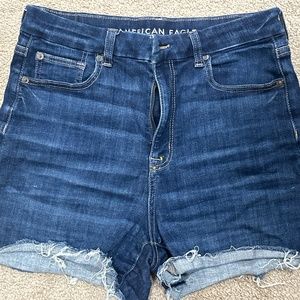 Size 8 high rise American Eagle jean shorts